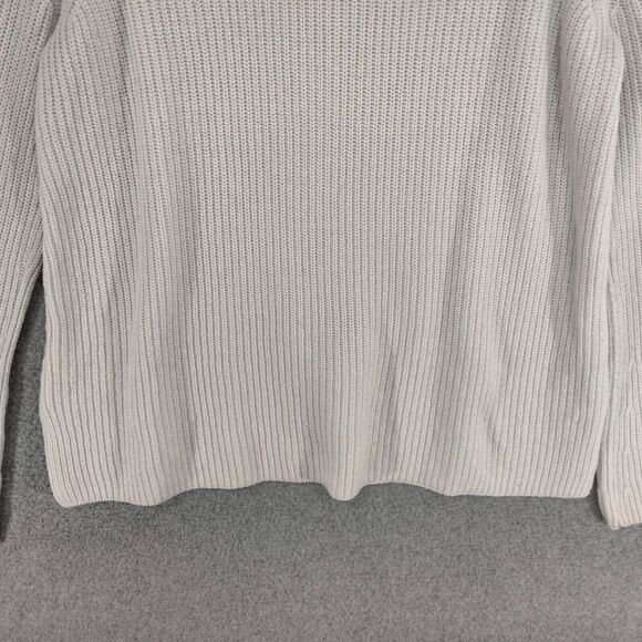 Ann Taylor LOFT Pullover Sweater Womens Sz S Wool Blend White Bell Sleeve Solid - Picture 11 of 12